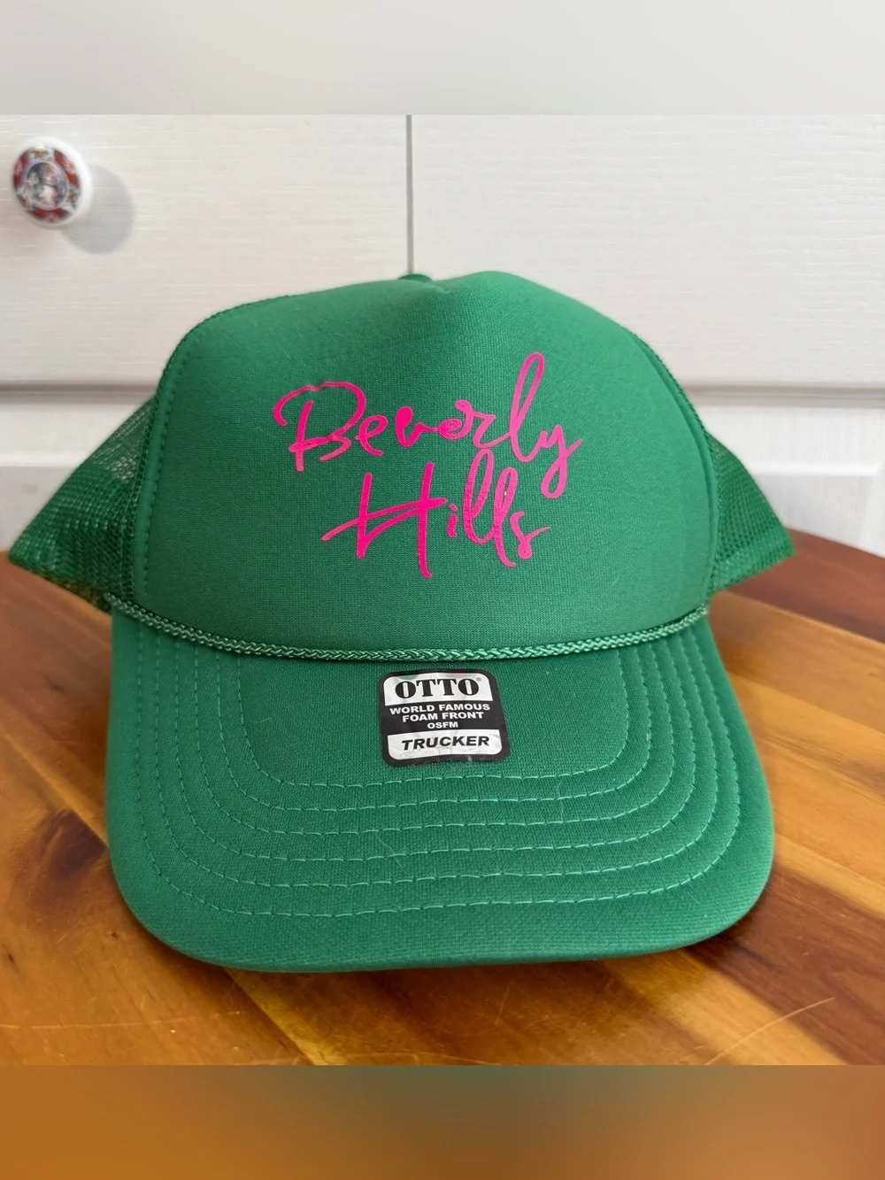 Otto green foam Beverly Hills‎ trucker hat